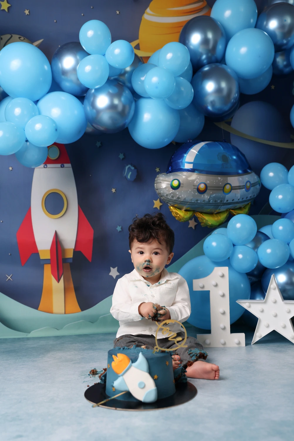 Cake smash baby photography Thessaloniki